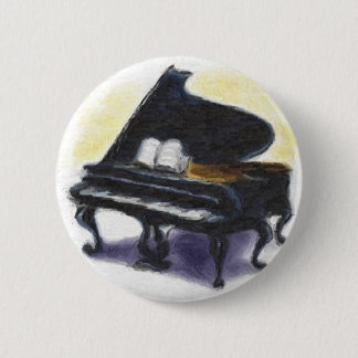 Oil Painting : My Piano 6 Cm Round Badge