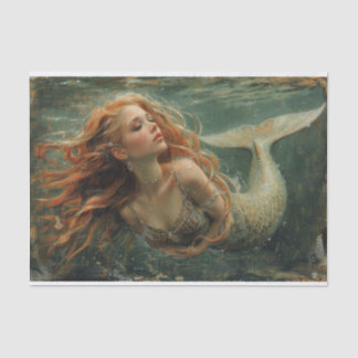 Oil Painting of a Mermaid Tissue Paper