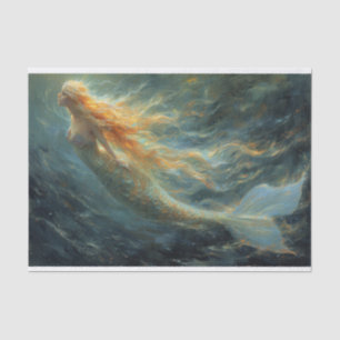 Oil Painting of a Mermaid Tissue Paper