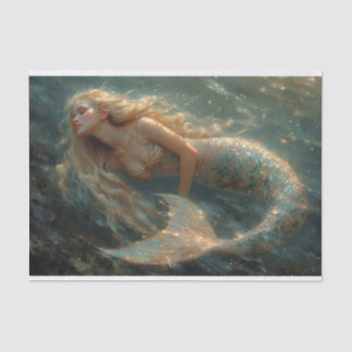Oil Painting of a Mermaid Tissue Paper