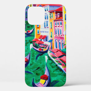  oil painting of beautiful Venice, Italy on canvas iPhone 12 Case
