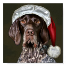 Oil Painting of German Shorthaired Pointer