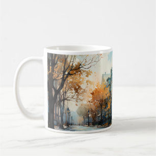 Oil Painting Of Housing Area Coffee Mug