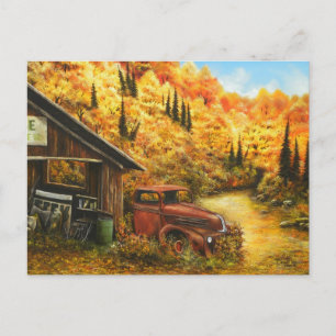 Oil Painting ~ Retired on Post Card