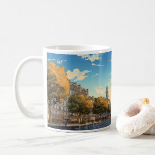 Oil Painting Street And The City Coffee Mug