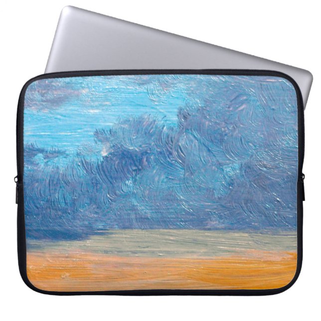 Oil paintings landscape. Fine art. abstract,art,ba Laptop Sleeve (Front)