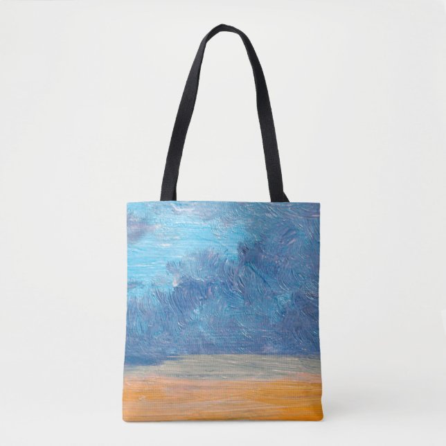 Oil paintings landscape. Fine art. abstract,art,ba Tote Bag (Front)