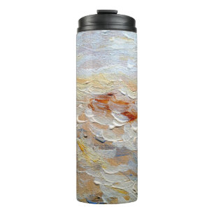 Oil paintings texture, fine artbackground,abstract thermal tumbler