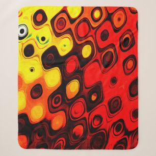 Oil pastel drawing. Abstract color background. Fin Sherpa Blanket