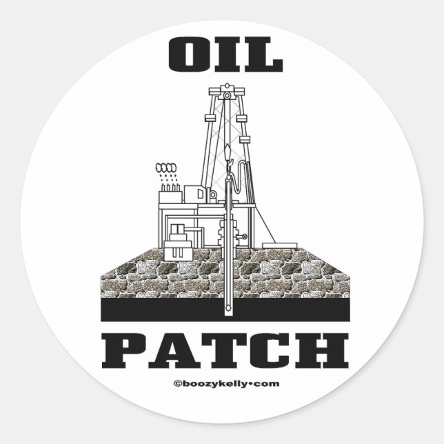Oil Patch, Oil Field Sticker (Front)