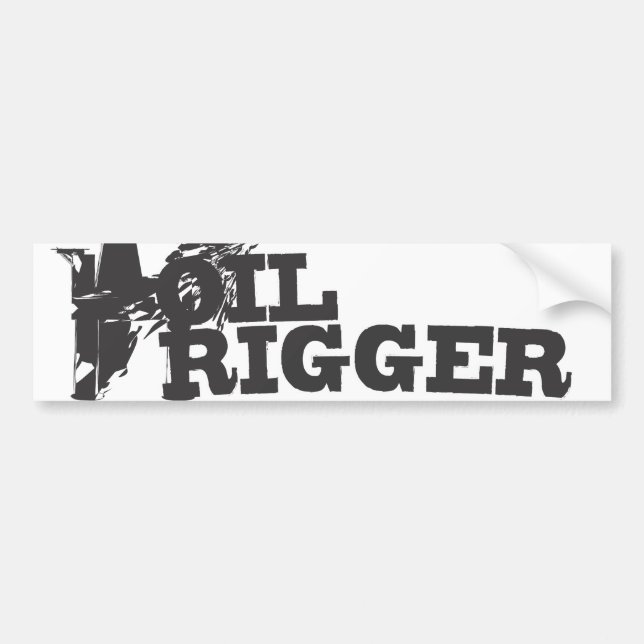 Oil Platform Bumper Sticker (Front)