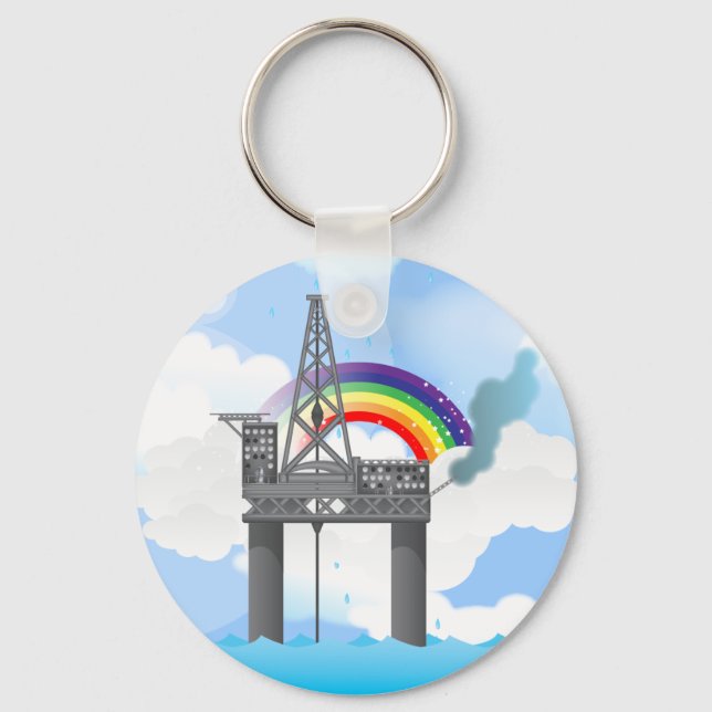 Oil Platform Key Ring (Front)