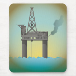 Oil Platform Mouse Pad