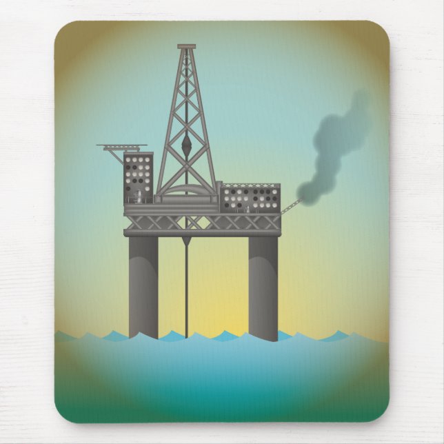 Oil Platform Mouse Pad (Front)