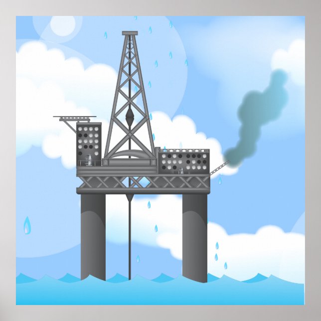 Oil Platform Poster (Front)