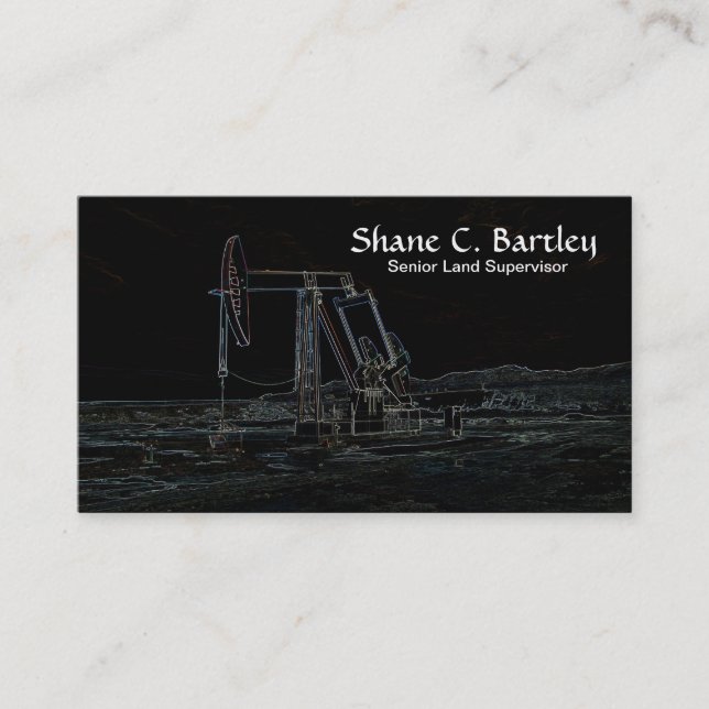 Oil Pumping Unit Business Card (Front)