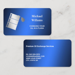 Oil Replacement Business Card