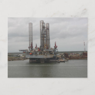 Oil Rig in Gulf of Mexico Postcard