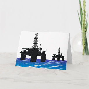 Oil Rigs Greeting Cards
