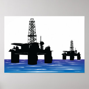 Oil Rigs Poster
