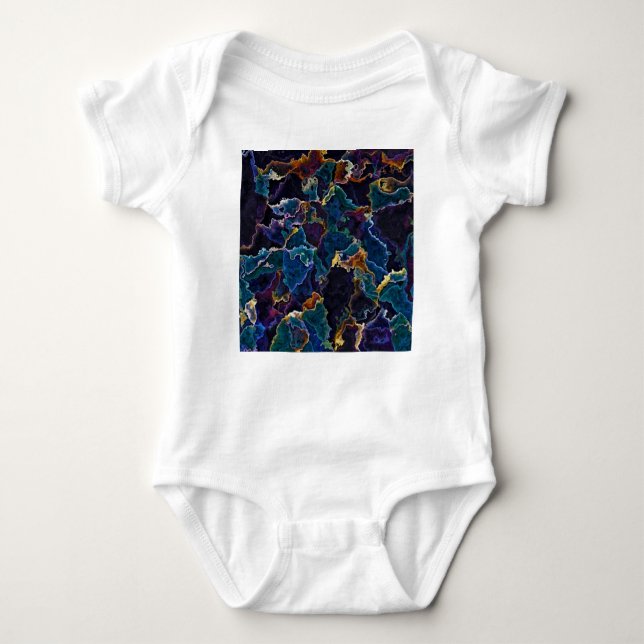 Oil Slick  Baby Bodysuit (Front)
