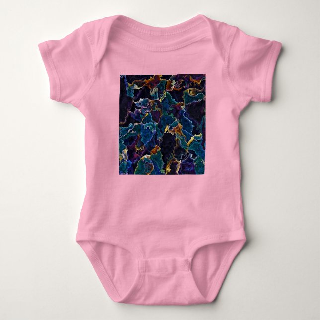 Oil Slick  Baby Bodysuit (Front)