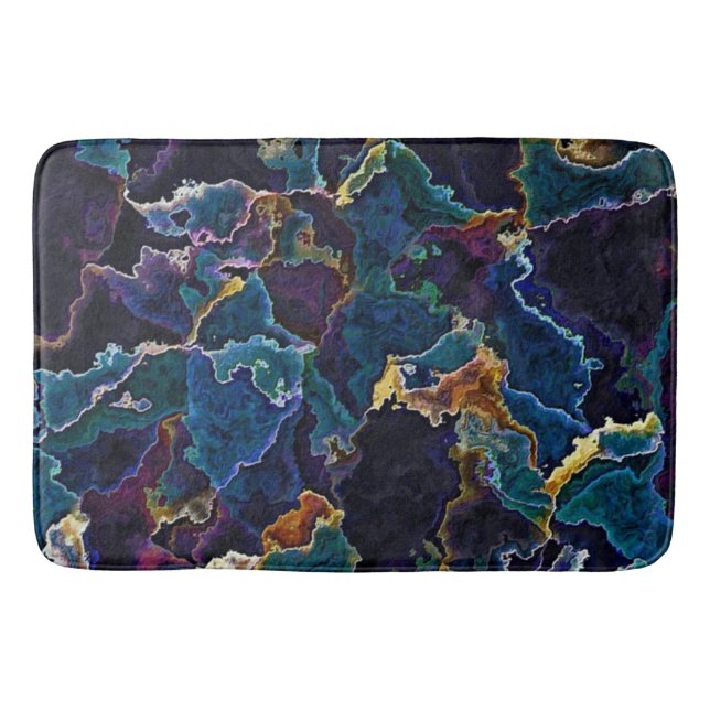 Oil Slick  Bath Mat (Front)