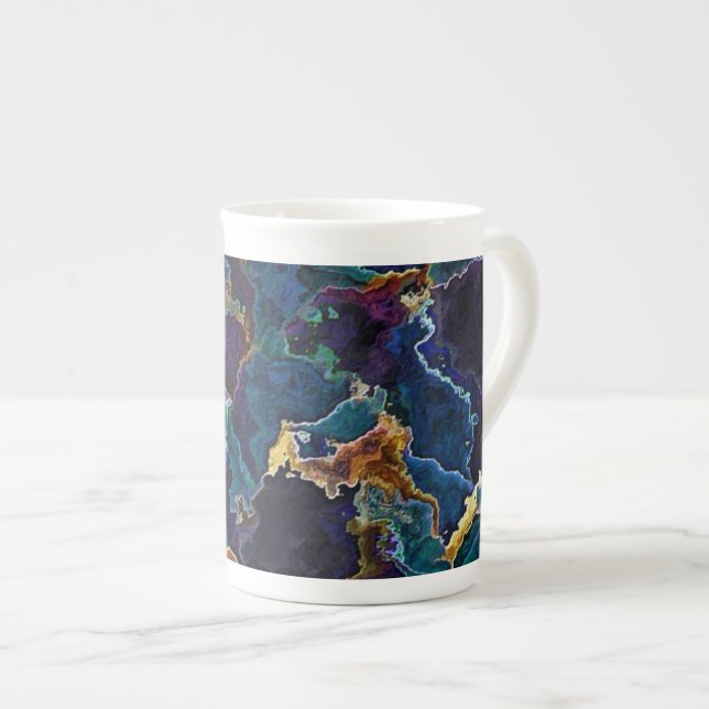 Oil Slick   Bone China Mug (Front Right)