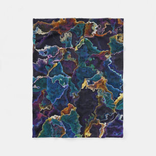 Oil Slick Fleece Blanket