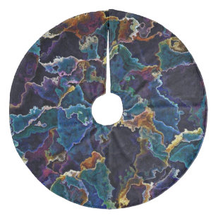 Oil Slick   Fleece Tree Skirt