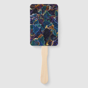 Oil Slick Hand Fan