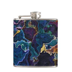 Oil Slick Hip Flask