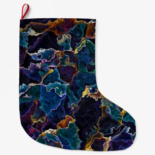 Oil Slick   Large Christmas Stocking