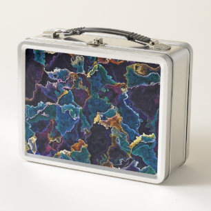Oil Slick Metal Lunch Box