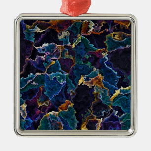 Oil Slick Metal Ornament