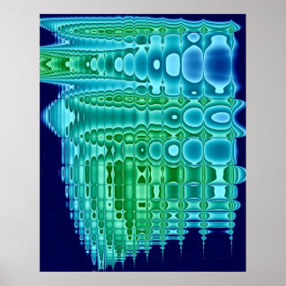 Oil Slick on Washboard Poster