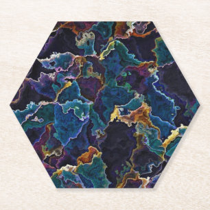 Oil Slick   Paper Coaster