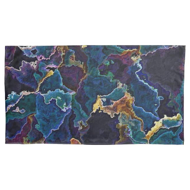 Oil Slick  Pillow Case (Front)