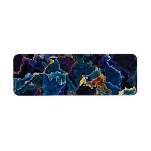 Oil Slick   Return Address Label