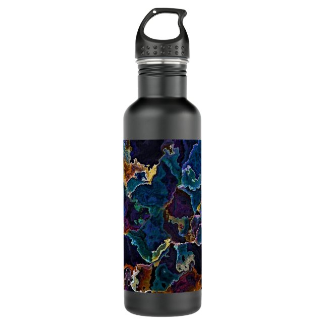 Oil Slick  Stainless Steel Water Bottle (Front)