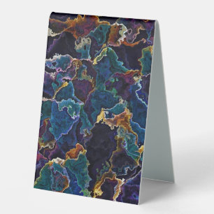 Oil Slick Table Tent Sign