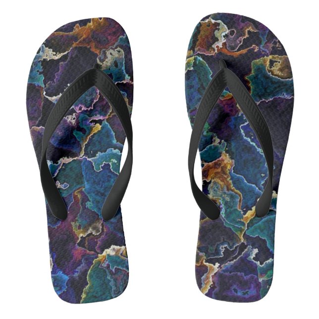 Oil Slick  Thongs (Footbed)