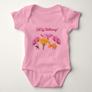 Oil Up, Buttercup! Baby Tutu Bodysuit