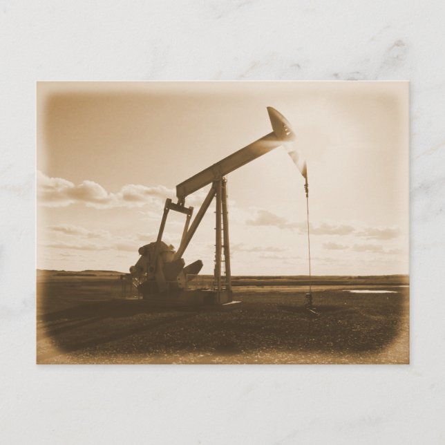 Oil Well Pumping Unit Postcard (Front)