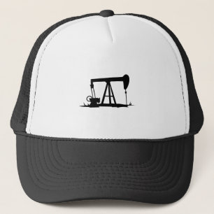 OIL WELL SILHOUETTE TRUCKER HAT