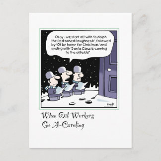 Oil Workers Holiday Card - d
