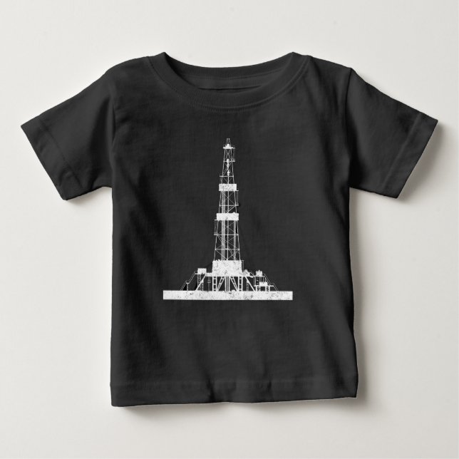 Oilfield Driller Drilling Rig Baby T-Shirt (Front)