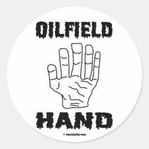 Oilfield Hand, Oil Field Sticker