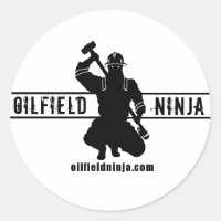 Oilfield Ninja Hardhat Sticker