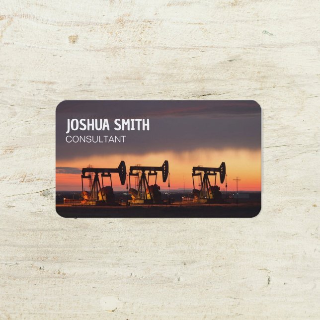 Oilfield Petroleum Oil Company Business Card (Oil and Gas Cards)